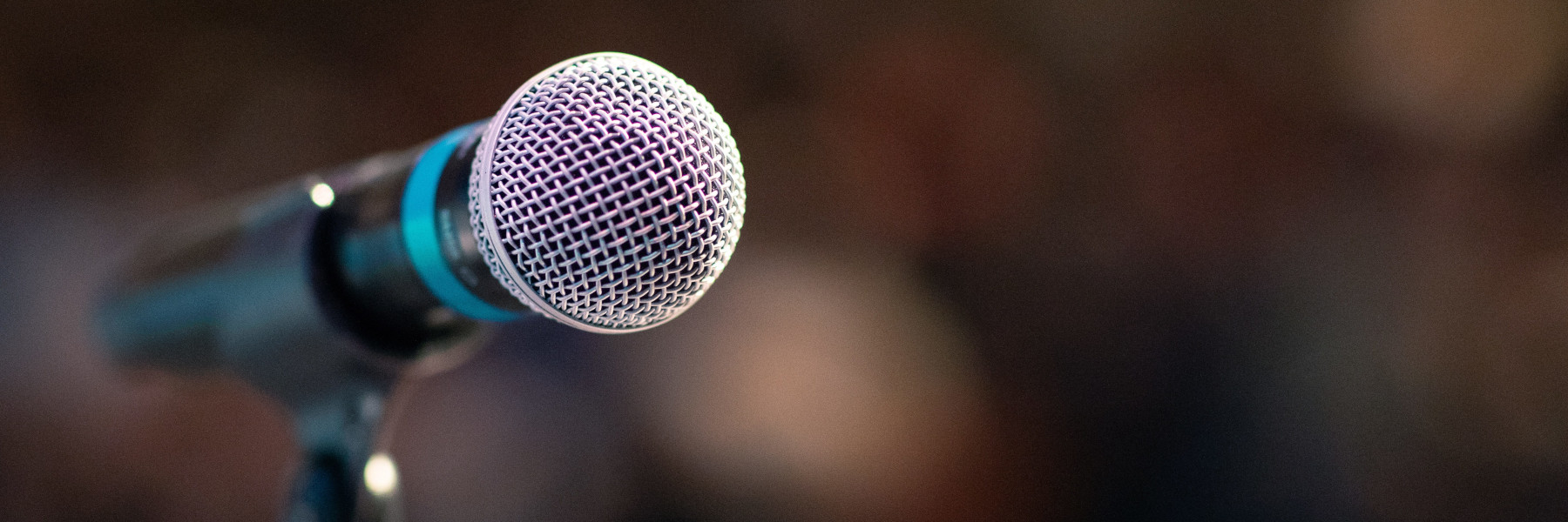 Mikrofon bei einer Bürgerveranstaltung